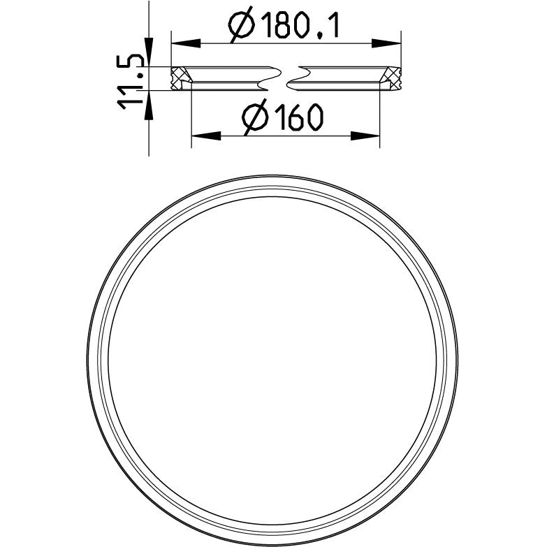 SI Dichtungsring rot - Ø 40-160mm