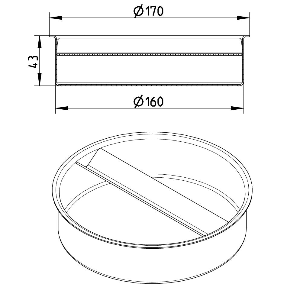 VERSCHLUSSSTOPFEN - Ø160mm - V4A