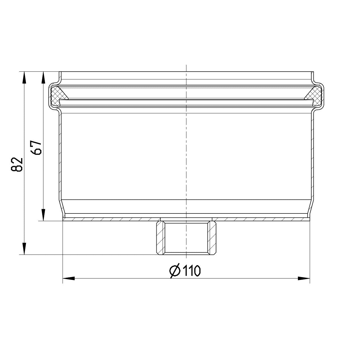 VERSCHLUSSSTOPFEN - Ø110mm - V2A