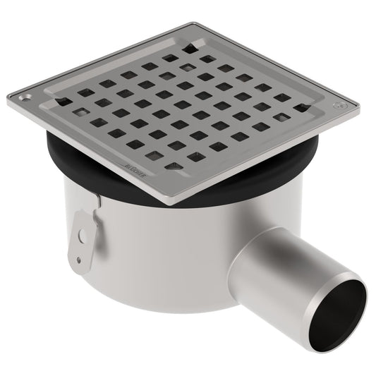 BODENABLAUF SET - Waagerecht Ø50mm - V2A