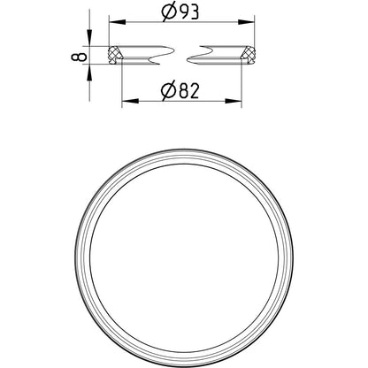 EPDM DICHTUNGSRING schwarz - Ø 40-250mm