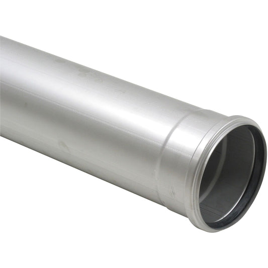 GERADES ROHR mit Muffe - L=250mm - Ø125mm - V4A