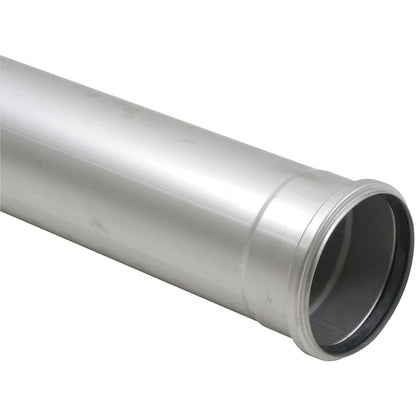 GERADES ROHR mit Muffe - L=750mm - Ø125mm - V2A