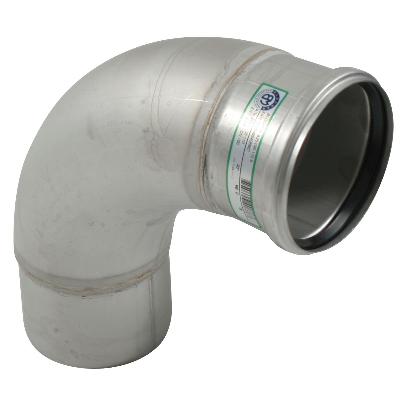 BOGEN GROSSER RADIUS 87,5° - Ø110mm - V4A