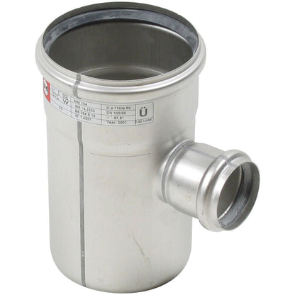 ABZWEIG 87,5° - Ø110mm - Ø50mm - V2A