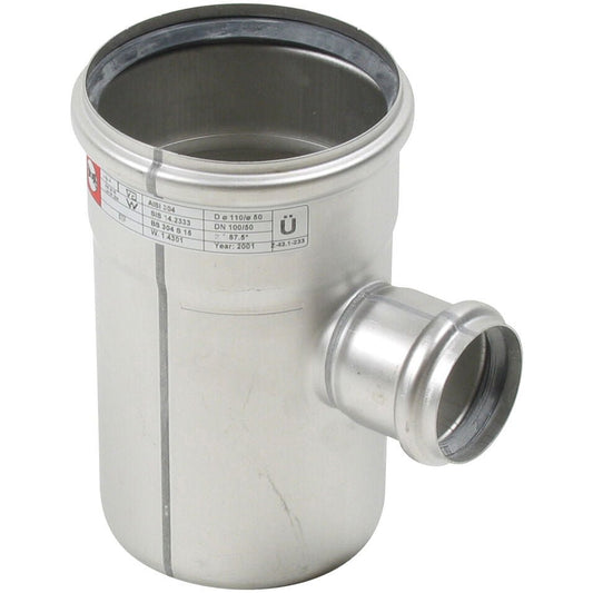 ABZWEIG 87,5° - Ø110mm - Ø50mm - V2A