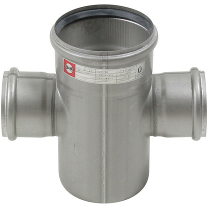 DOPPELABZWEIG 87,5° - Ø110mm - Ø75mm - V2A