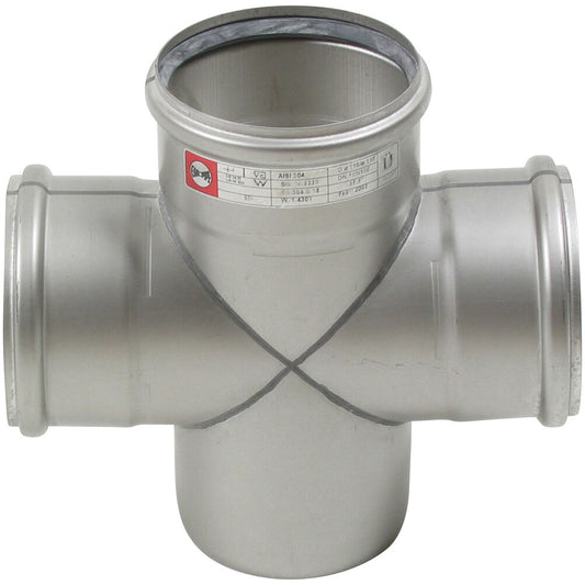 DOPPELABZWEIG 87,5° - Ø110mm - V2A