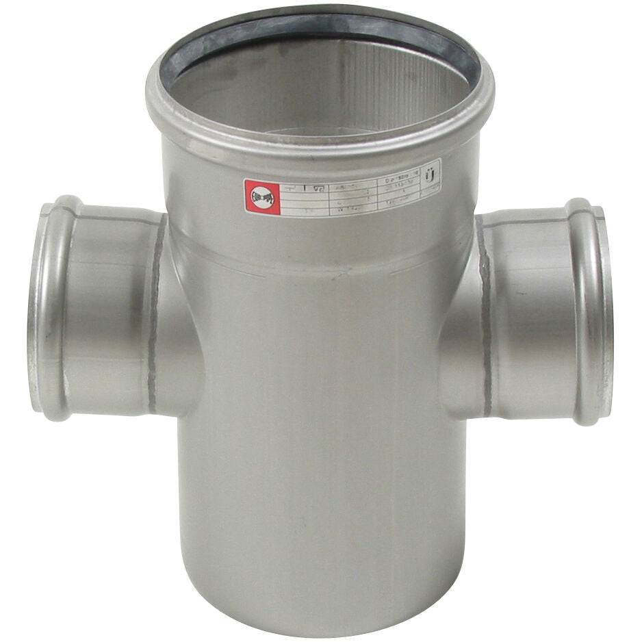 DOPPELABZWEIG 87,5° - Ø160mm - Ø110mm - V4A