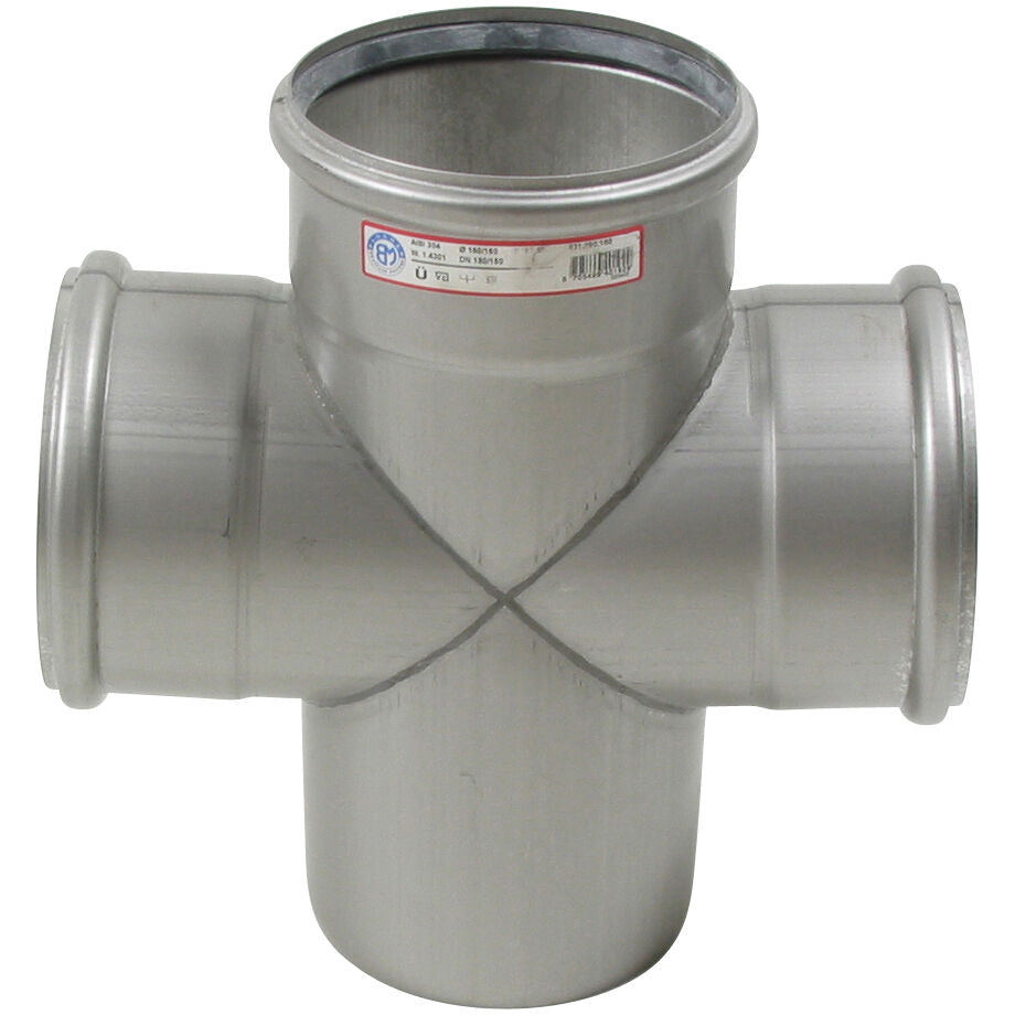 DOPPELABZWEIG 87,5° - Ø160mm - V4A