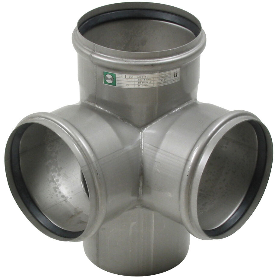 DOPPELABZWEIG 87,5° - Ø160mm - V4A