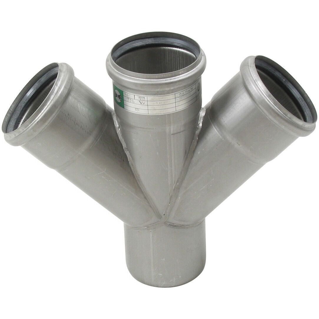 DOPPELABZWEIG 45° - Ø75mm - V4A