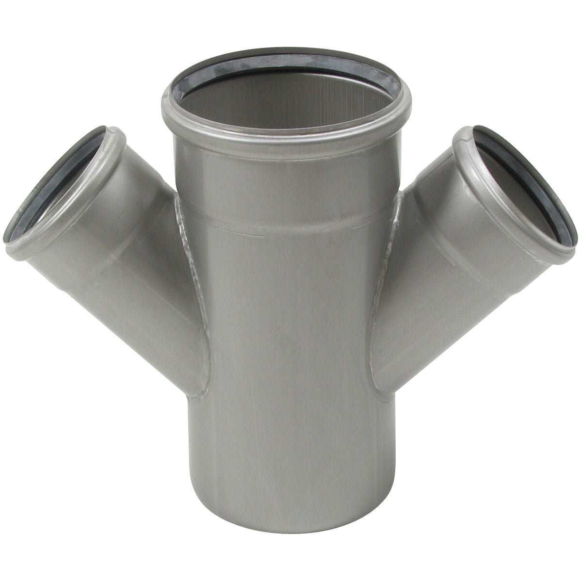 DOPPELABZWEIG 45° - Ø110mm - Ø75mm - V4A