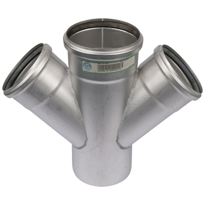 DOPPELABZWEIG 45° - Ø125mm - Ø110mm - V4A
