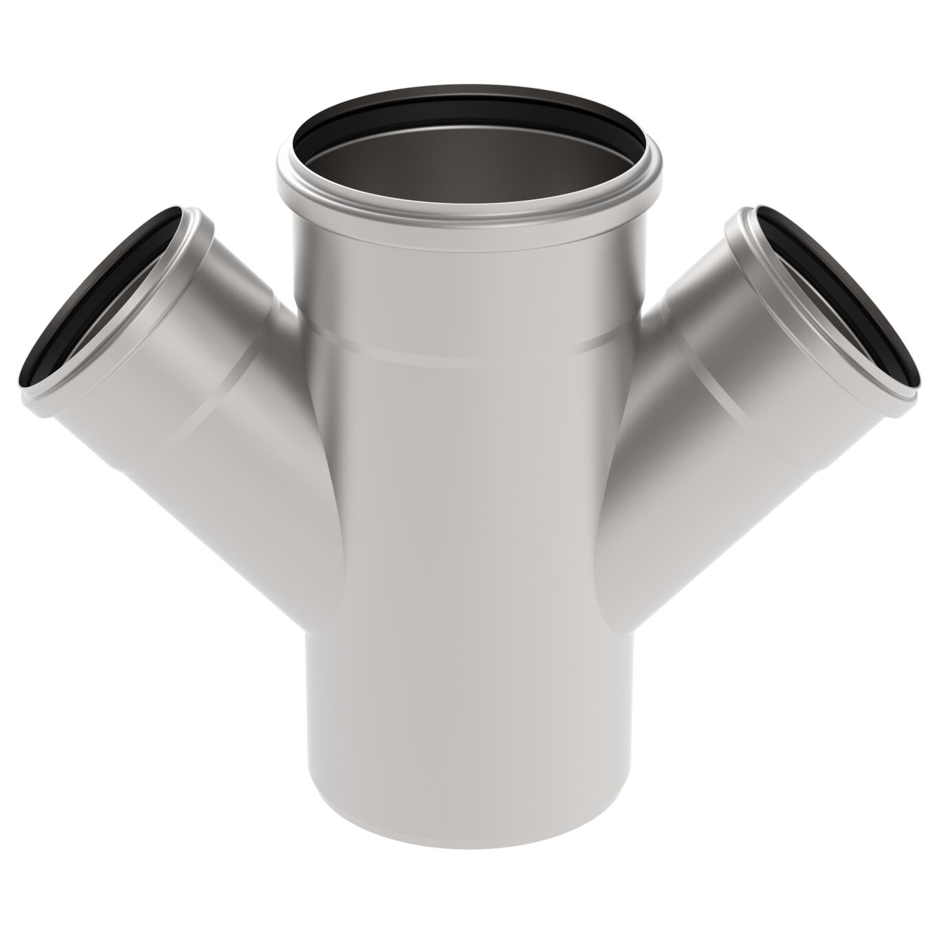 DOPPELABZWEIG 45° - Ø160mm - Ø110mm - V4A