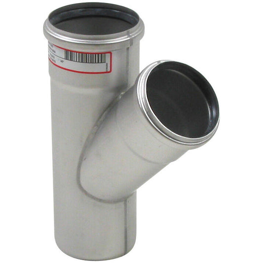 ABZWEIG SCHRÄG 45° - Ø82mm - Ø75mm - V2A