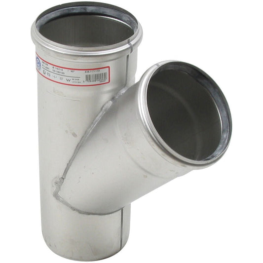 ABZWEIG SCHRÄG 45° - Ø110mm - V2A