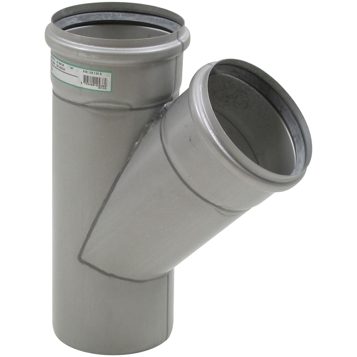 ABZWEIG SCHRÄG 45° - Ø125mm - V2A