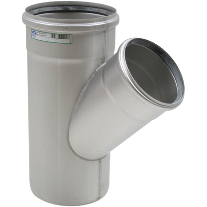 ABZWEIG SCHRÄG 45° - Ø200mm - Ø160mm - V4A