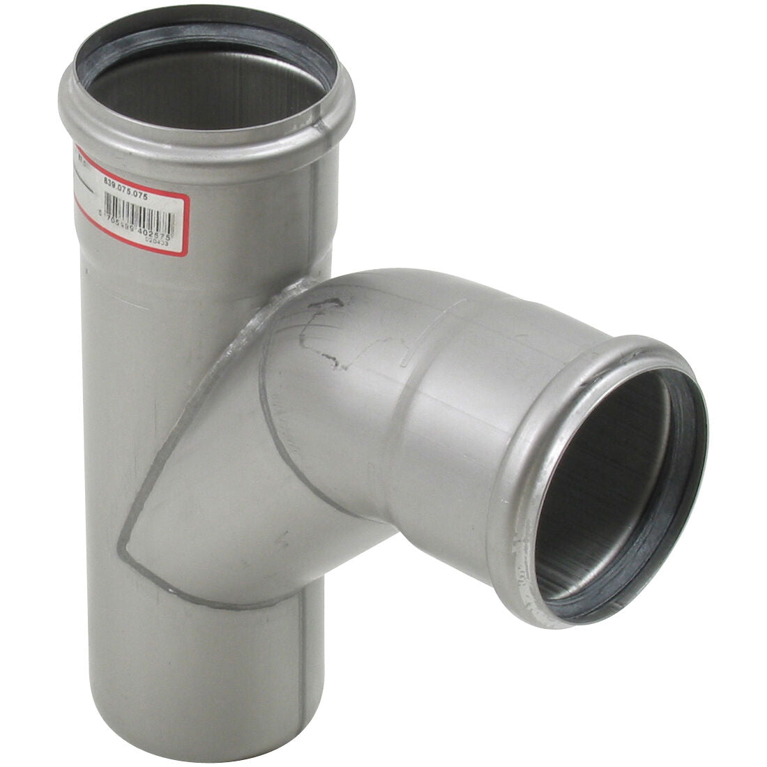 ABZWEIG GEBOGEN 87,5° - Ø75mm - V2A