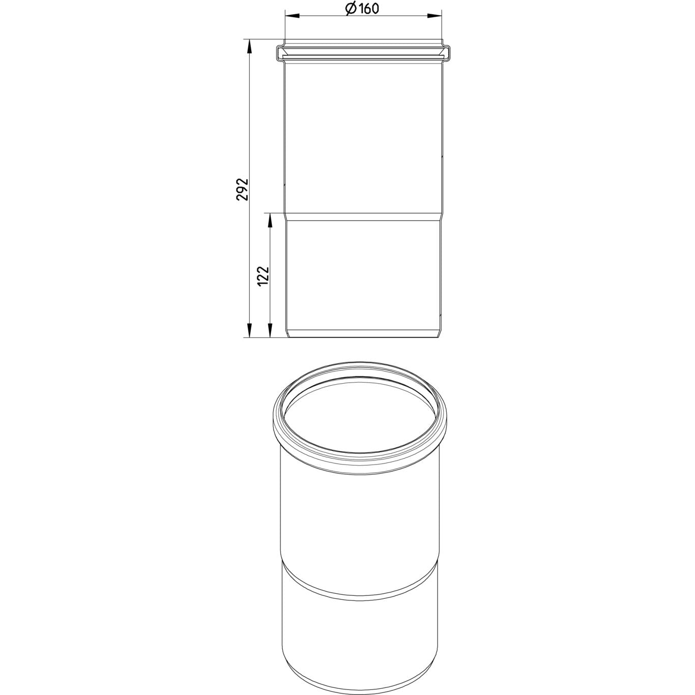 DEHNUNGSMUFFE - Ø160mm - V4A