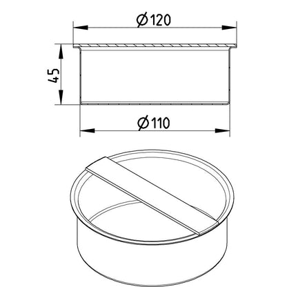 VERSCHLUSSSTOPFEN - Ø110mm - V4A