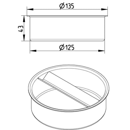 VERSCHLUSSSTOPFEN - Ø125mm - V4A