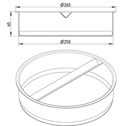 VERSCHLUSSSTOPFEN - Ø250mm - V4A