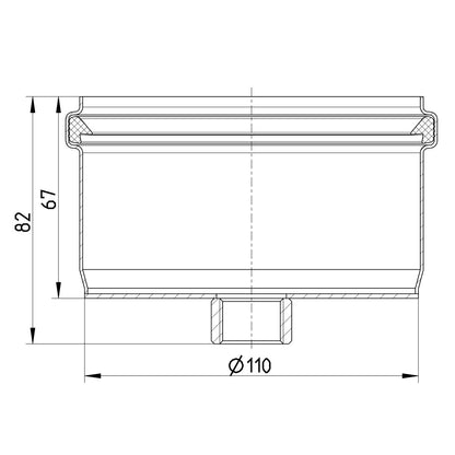 VERSCHLUSSSTOPFEN - Ø110mm - V2A