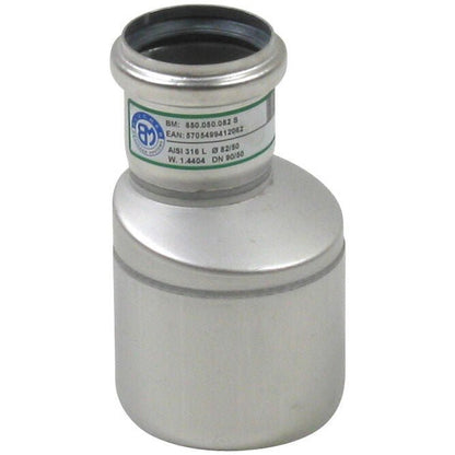 ÜBERGANG EXZENTRISCH - Ø50mm bis Ø82mm - V4A
