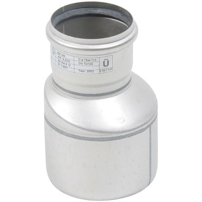 ÜBERGANG EXZENTRISCH - Ø75mm bis Ø110mm - V4A