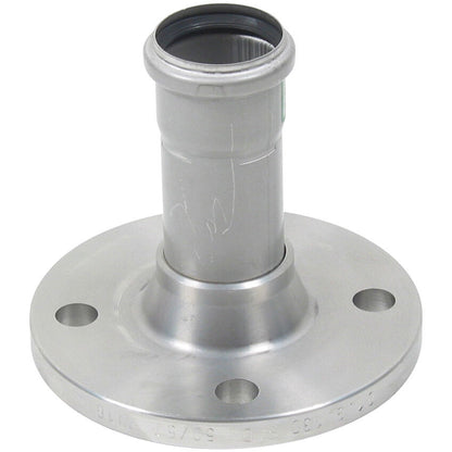 DIN-FLANSCH ADAPTER MIT MUFFE - Ø50mm - V4A