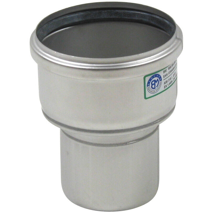 TOILETTENANSCHLUSS GERADE - Ø82mm - V4A