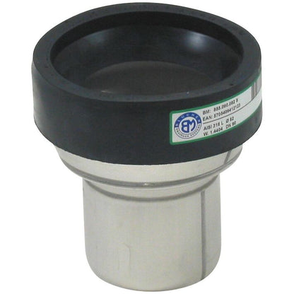 TOILETTENANSCHLUSS GERADE - Ø82mm - V4A