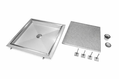 BODENWANNE MIT KLEBERAND - 750x750mm